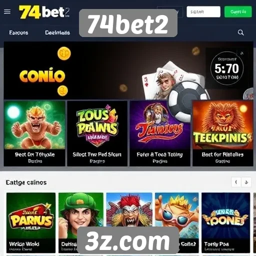 Análise da diversidade de jogos disponíveis no 74bet2
