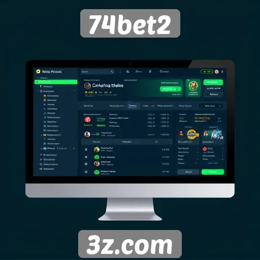 Interface e experiência do usuário no 74bet2